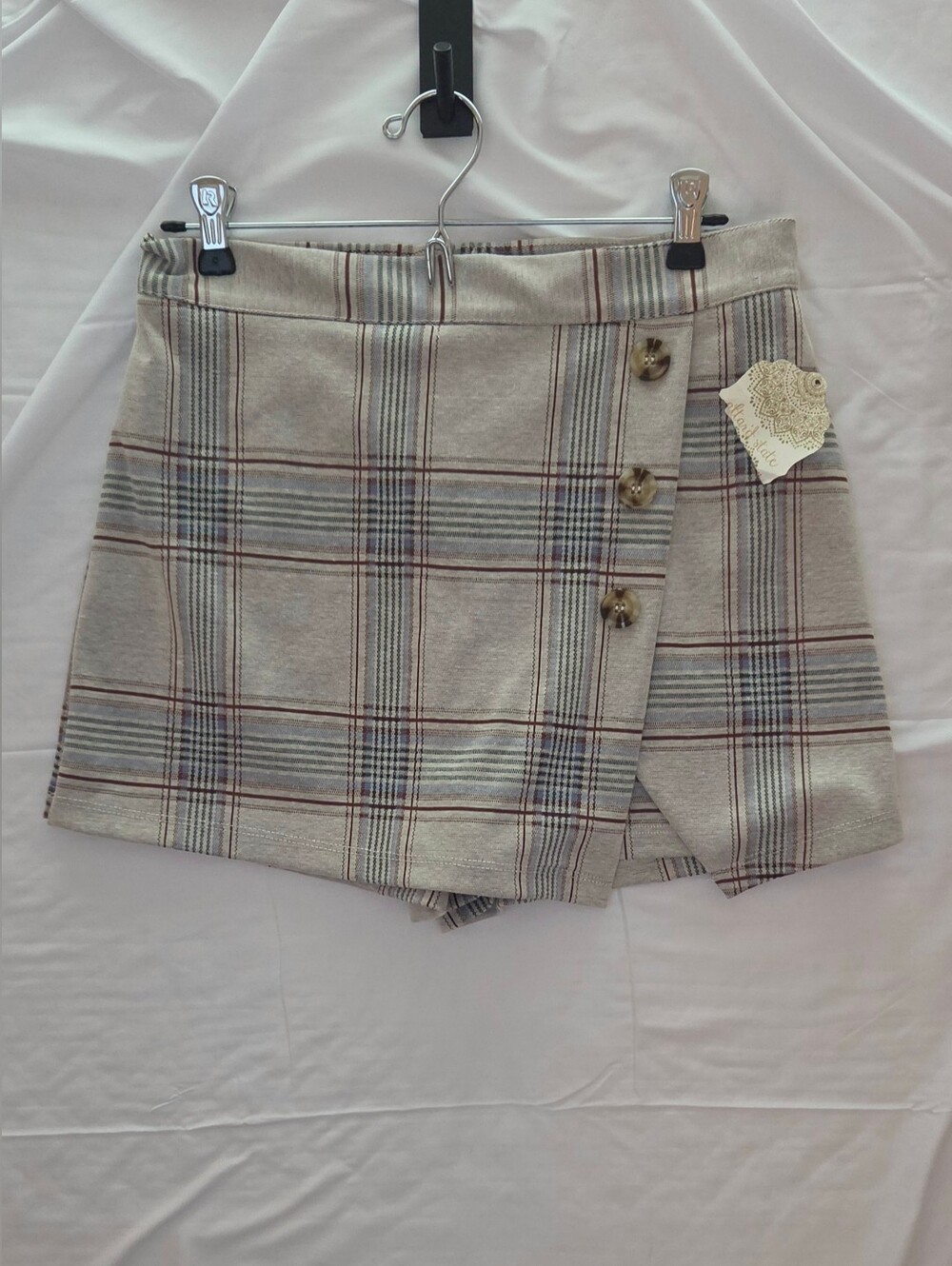 Altar'd State Plaid Wrap Skort— Size Large — NWT (New with Tags)